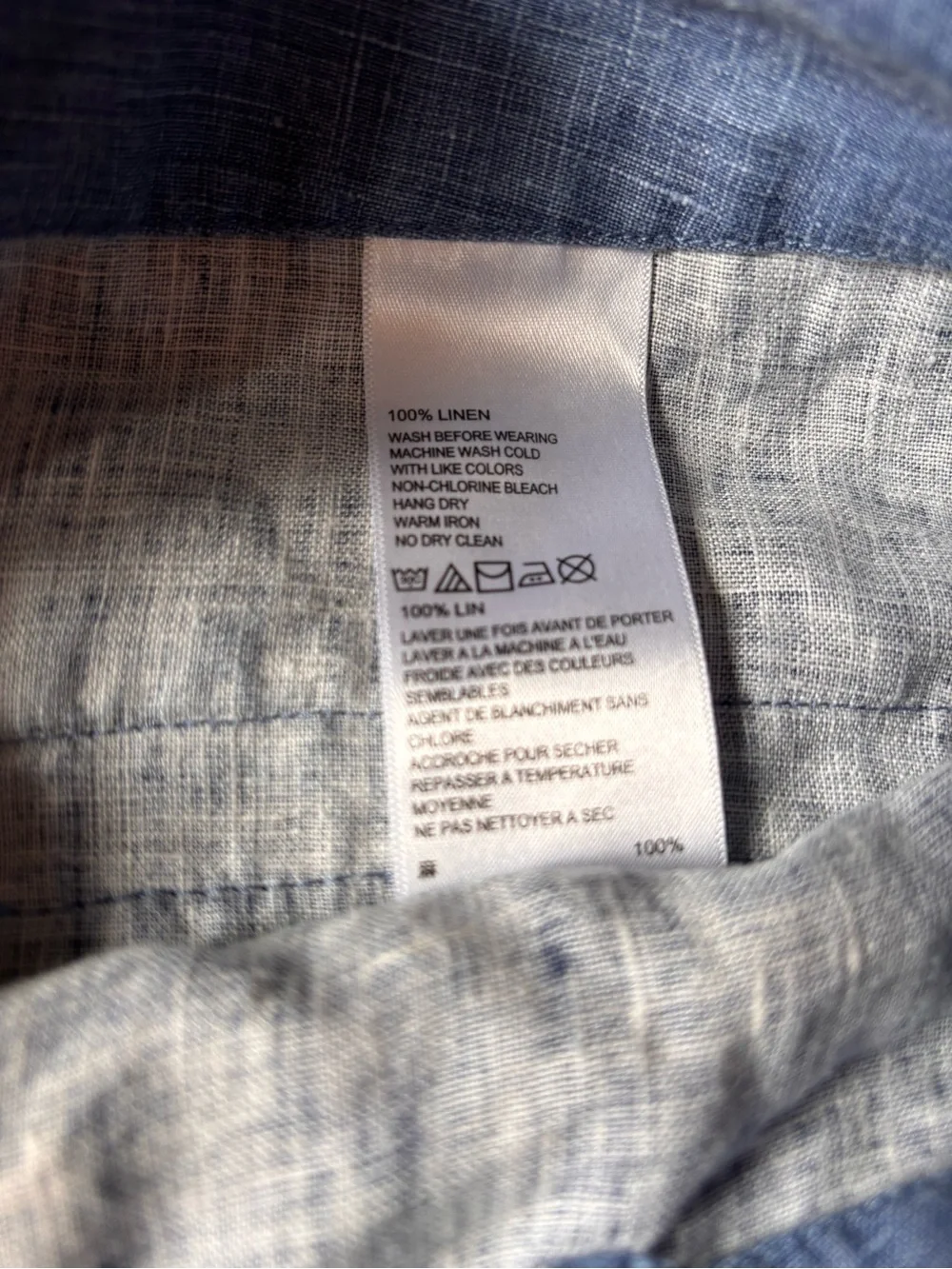 Tommy Bahama Blue Linen Shorts women’s Size 10